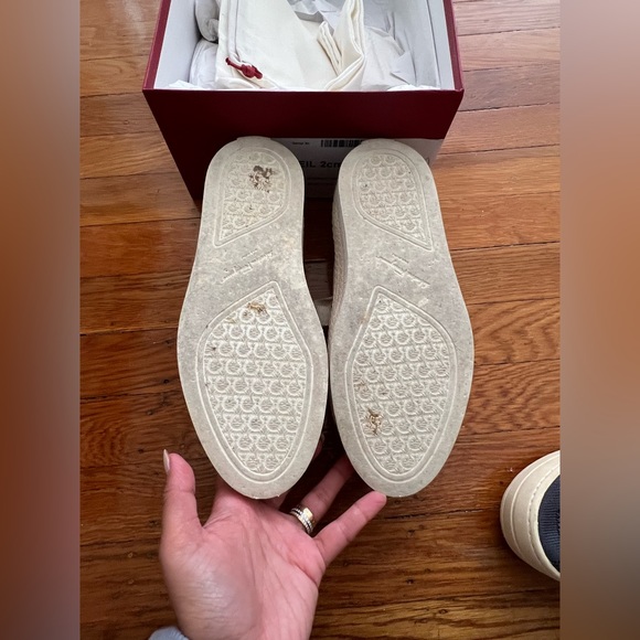 Salvatore Ferragamo Soleil Canvas Platform Sneaker - Picture 9 of 9